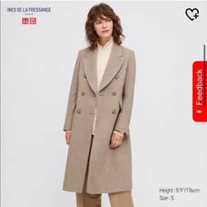 Uniqlo x Ines de la Fressange tweed coat